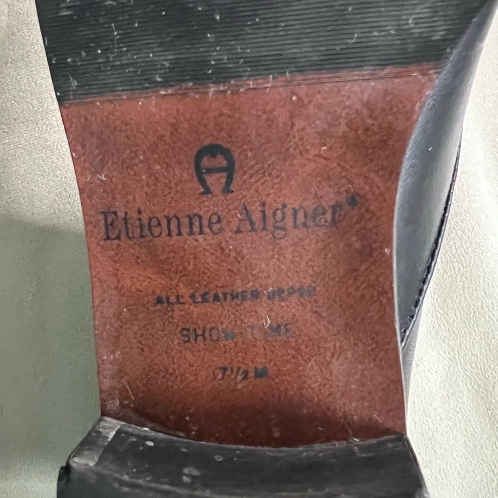🖤✨ Etienne Aigner Leather Ankle Boots Buckle Detail • Made in Brazil • Classic